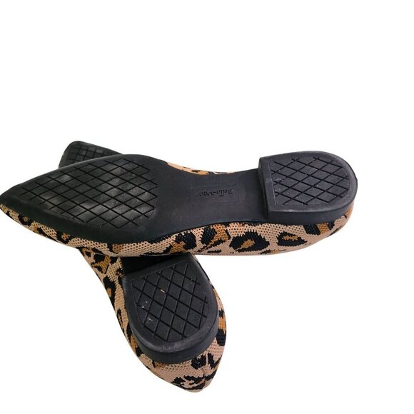 Bella Vita Leopard Point Toe Fabric Slip On Ballet Flats Size 7N - Picture 5 of 8